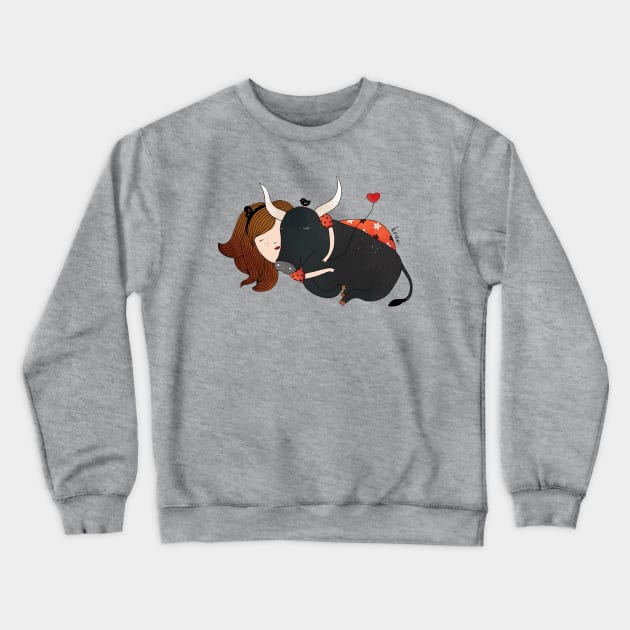 Embrace the Bull Crewneck Sweatshirt by Krize